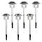 Pure Garden Stainless Steel Solar Pathway Lights, 6PK 50-LG1070 - alternate 5